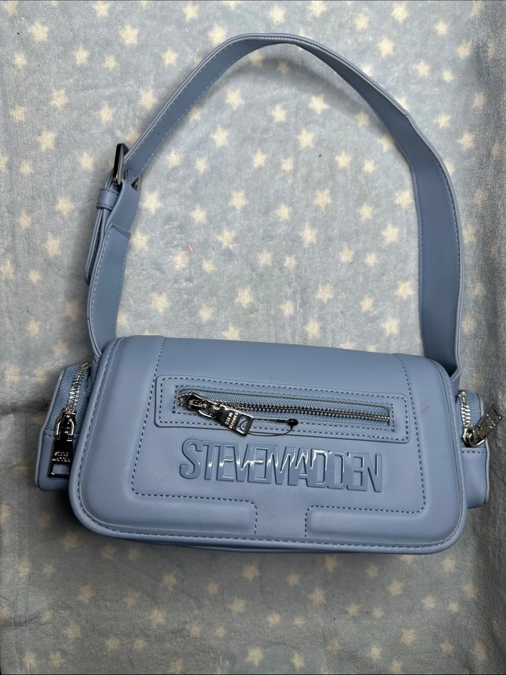 Steve Madden Powder Blue Crossbody Shoulder Bag